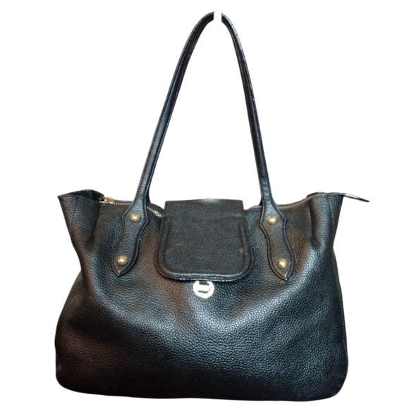Annabell Ingall Black Leather Shoulder Bag Tote Purse main image 7